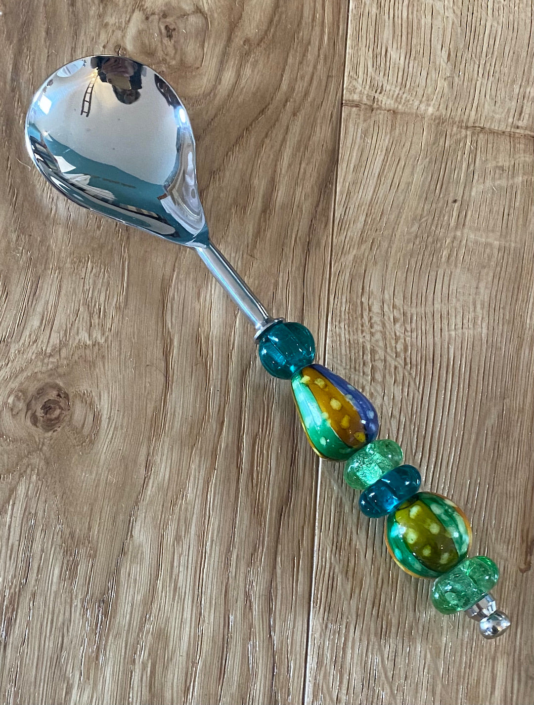 Serving Spoon with beaded handles
