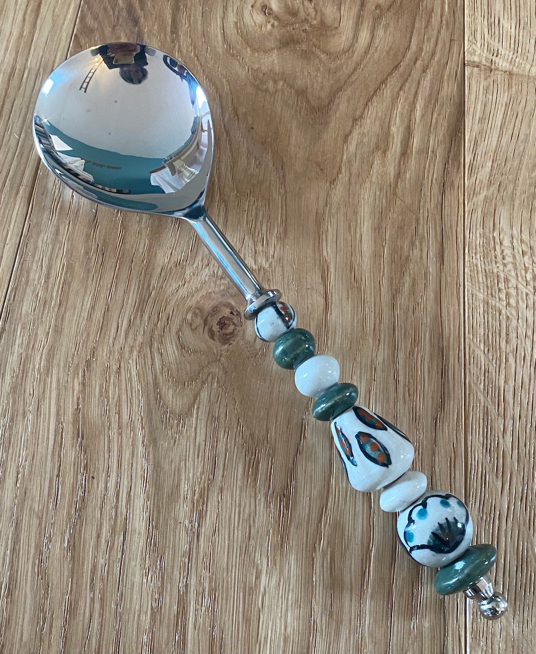 Serving Spoon with beaded handles