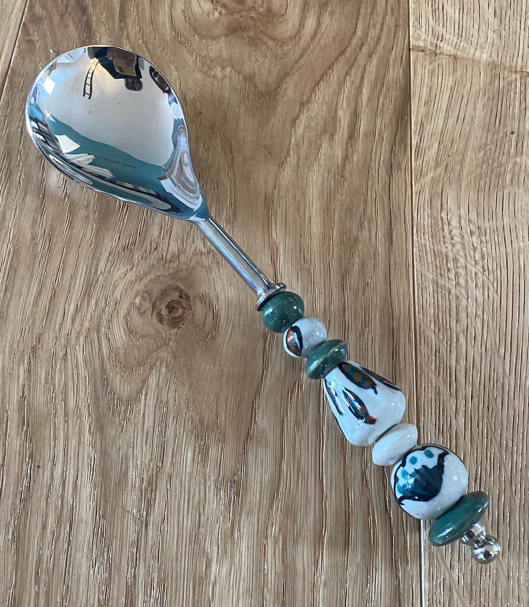 Serving Spoon with beaded handles