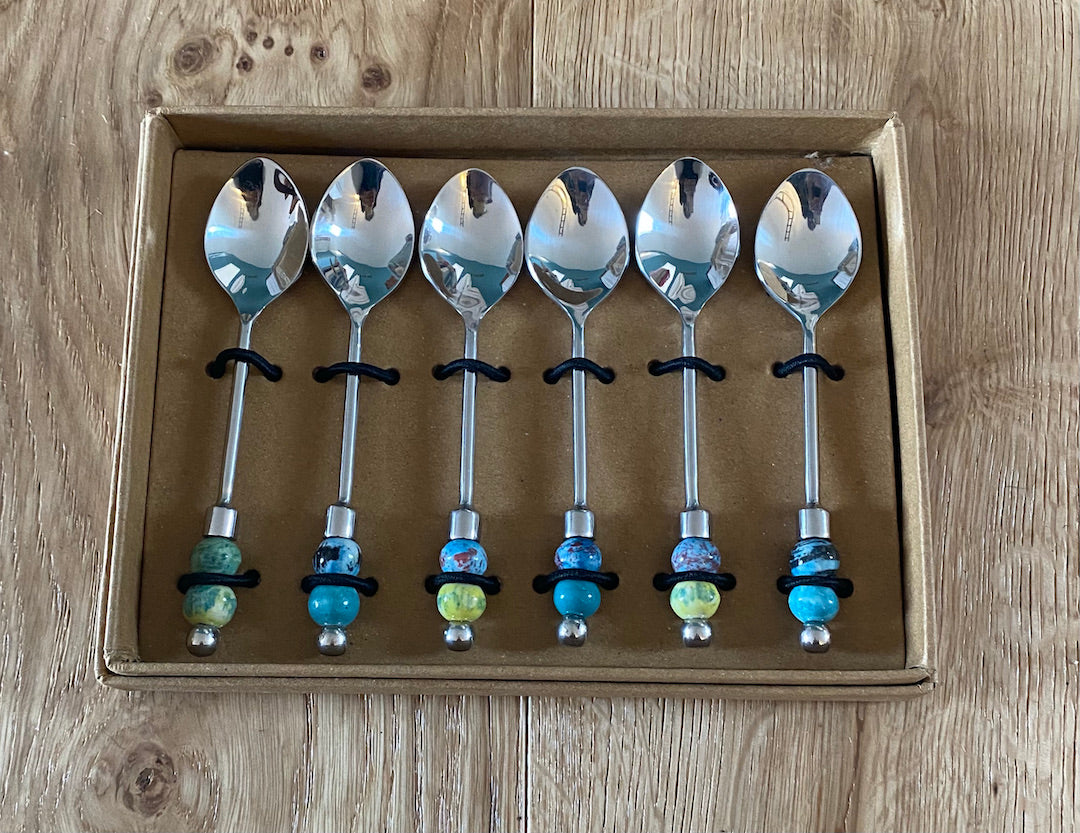 Tea Spoons with beaded handles