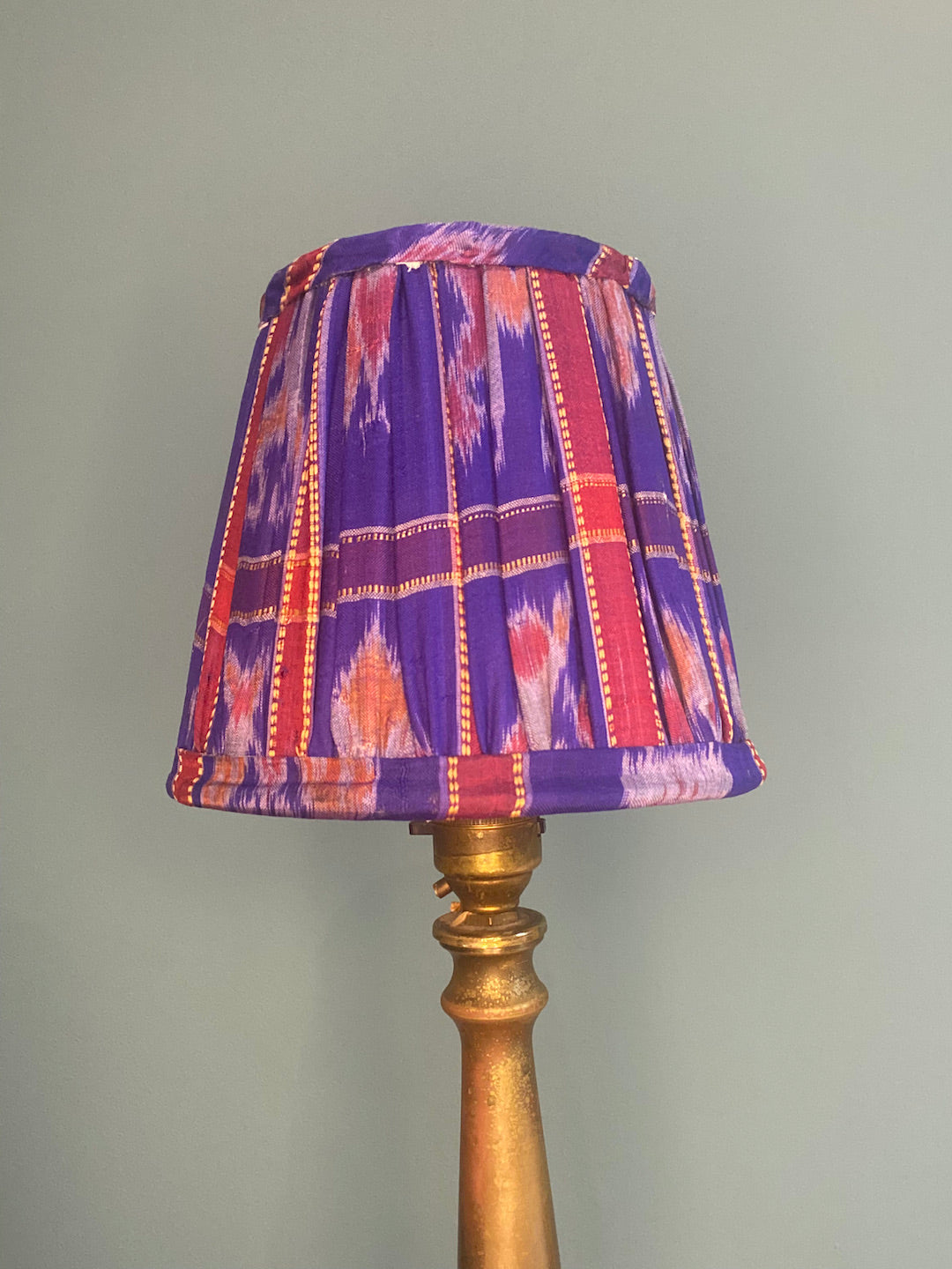Lampshades in woven silk small Clip on