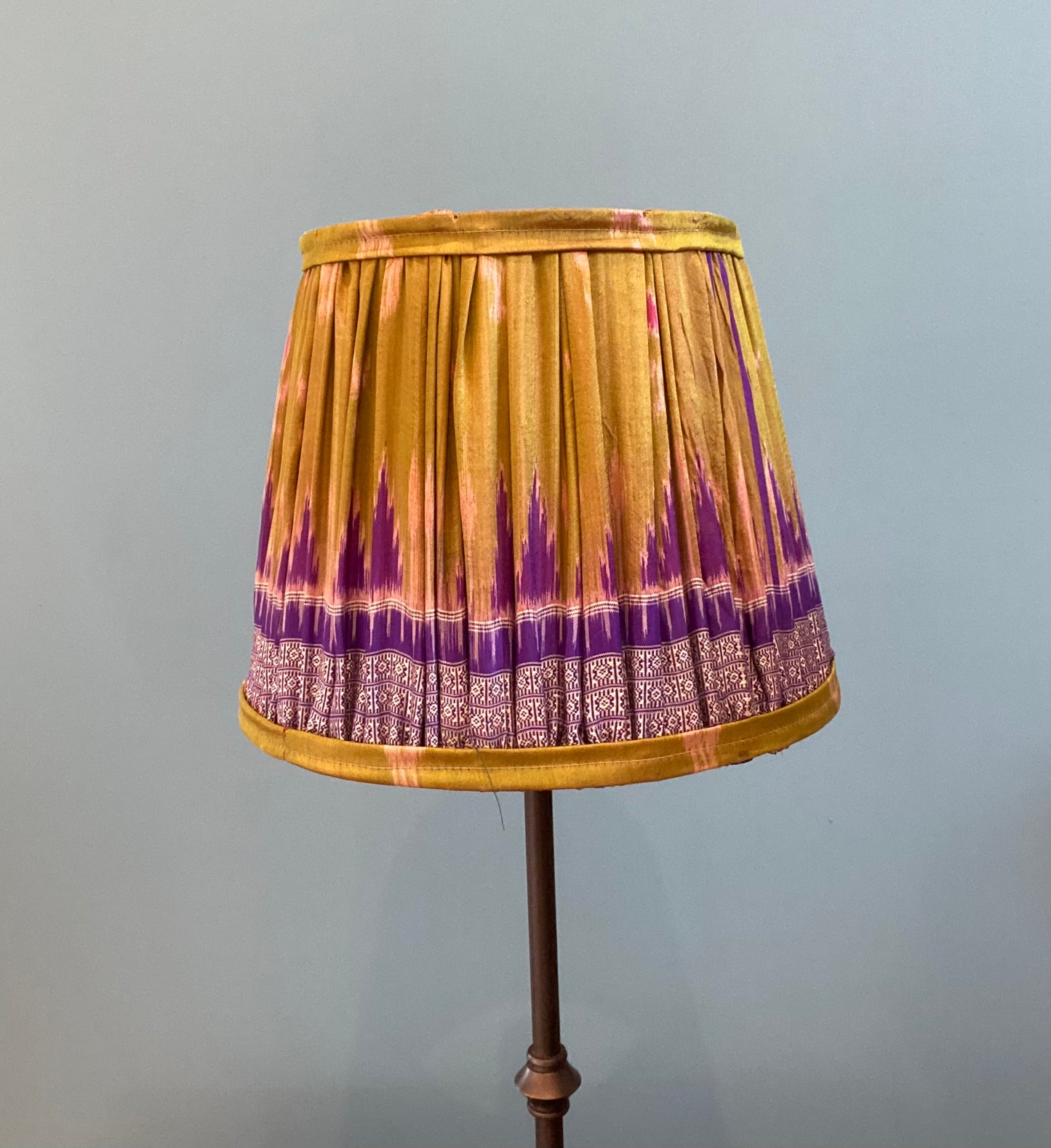 Upcycled silk sari lampshades 26cm