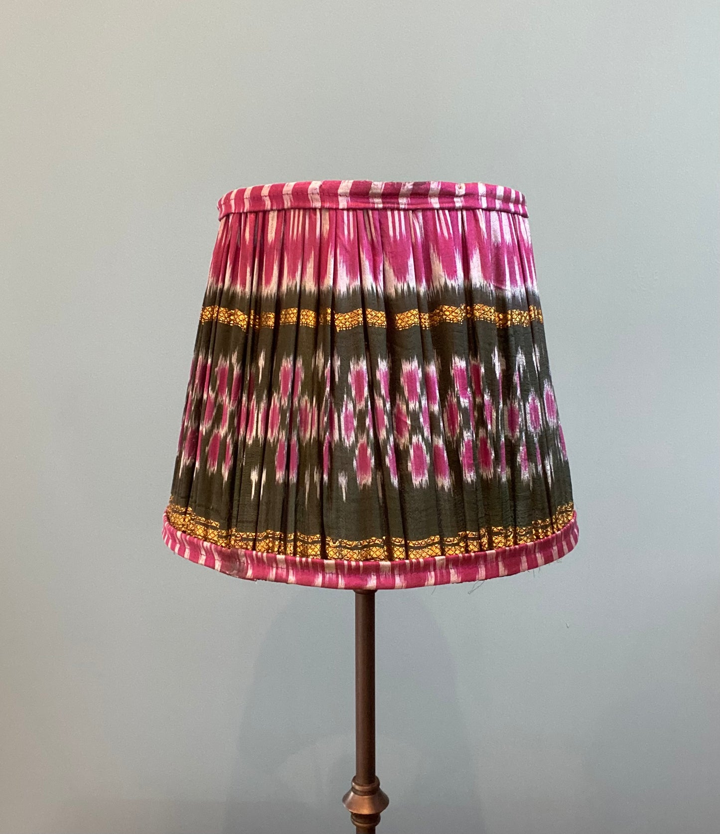Upcycled silk sari lampshades 26cm