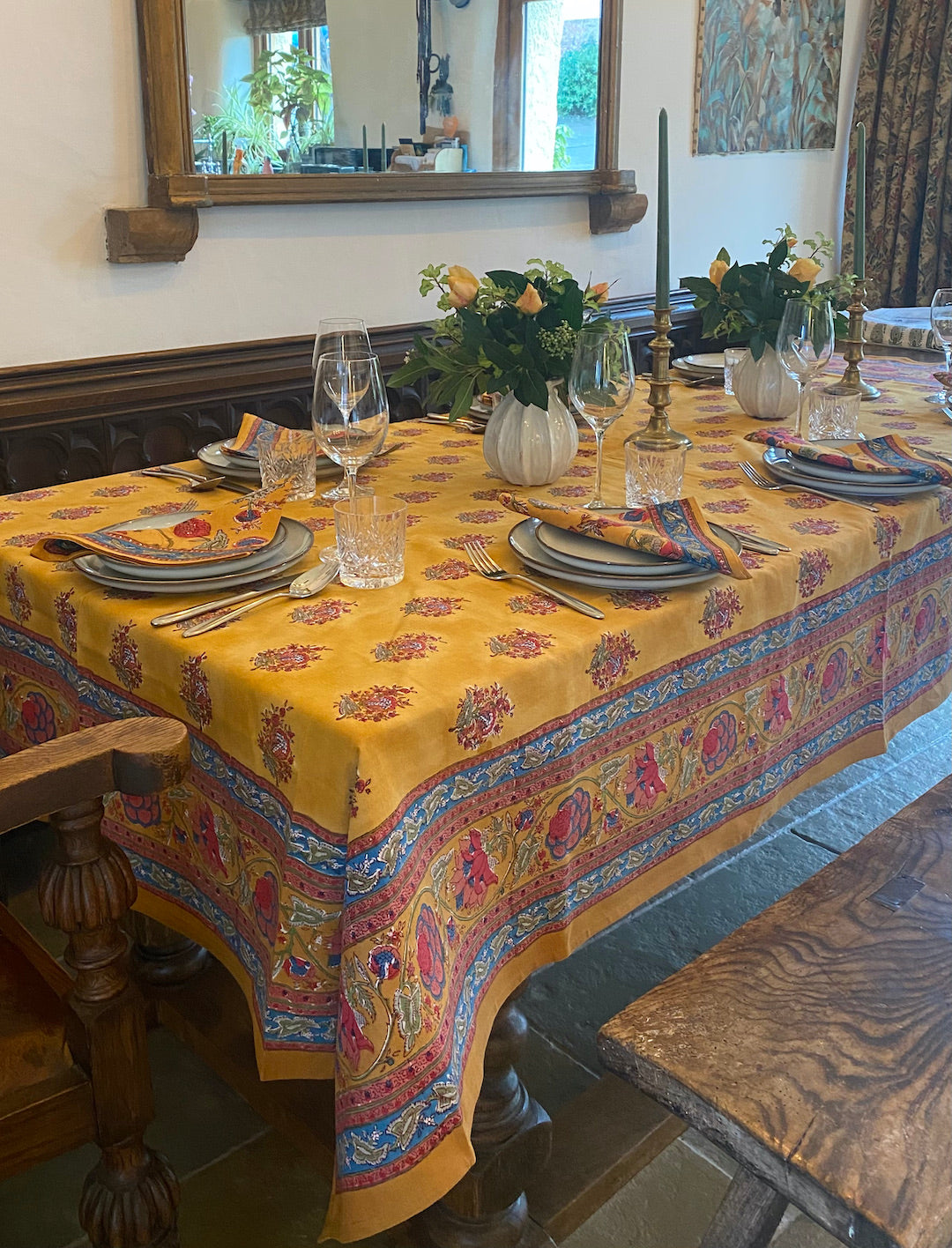 Tablecloths rectangle 10 seater cotton printed