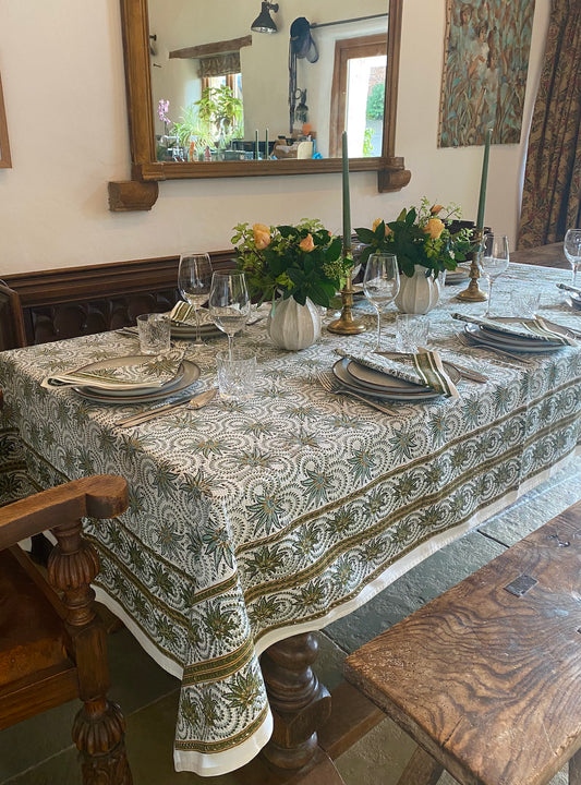 Tablecloths rectangle 10 seater cotton printed