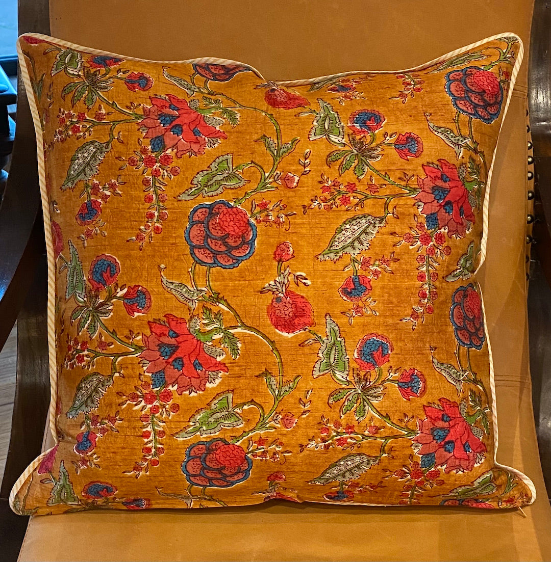 Cushion Covers in Silk floral print