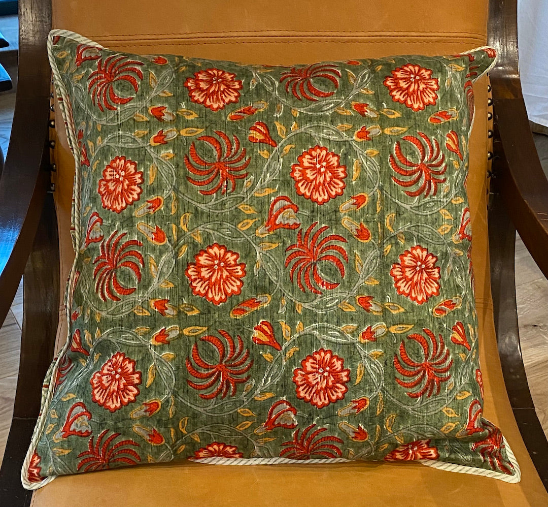 Cushion Covers in Silk floral print