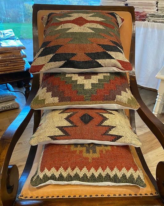 Cushion covers in Kilim Jute and wool