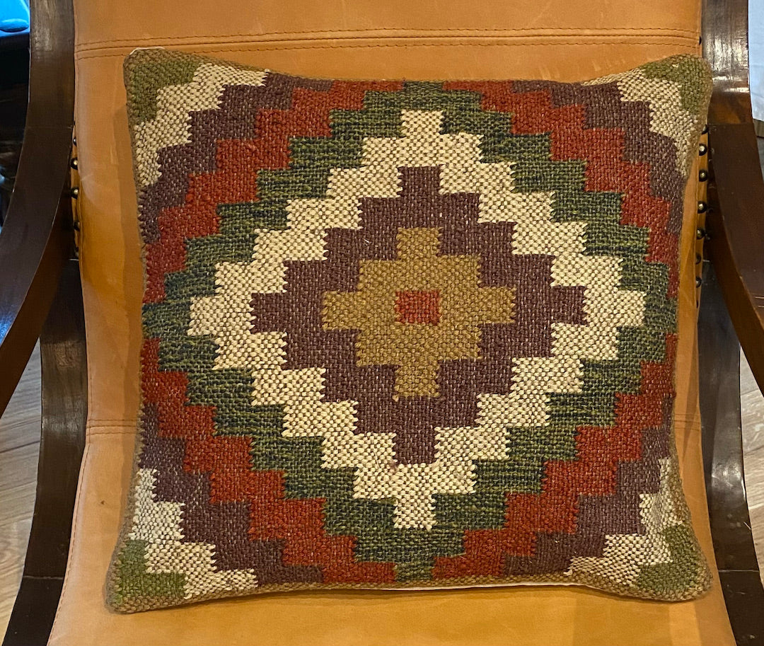 Cushion covers in Kilim Jute and wool