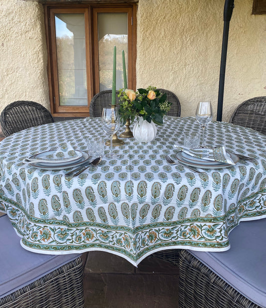 Round Tablecloths Floral Print