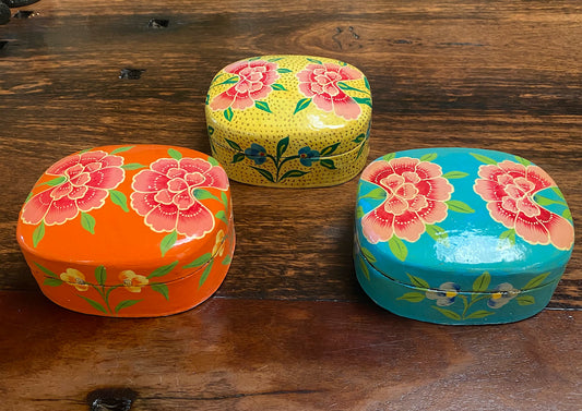 Gift Box in Painted Paper Mache - Meter box