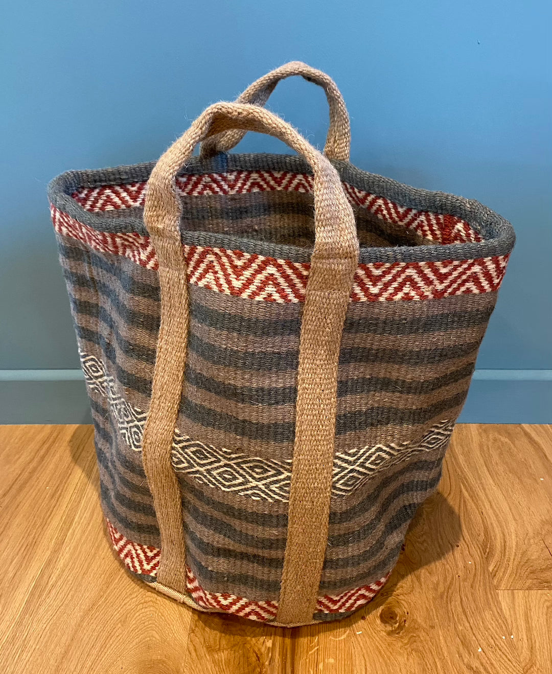 Utility /Laundry Jute striped Bags