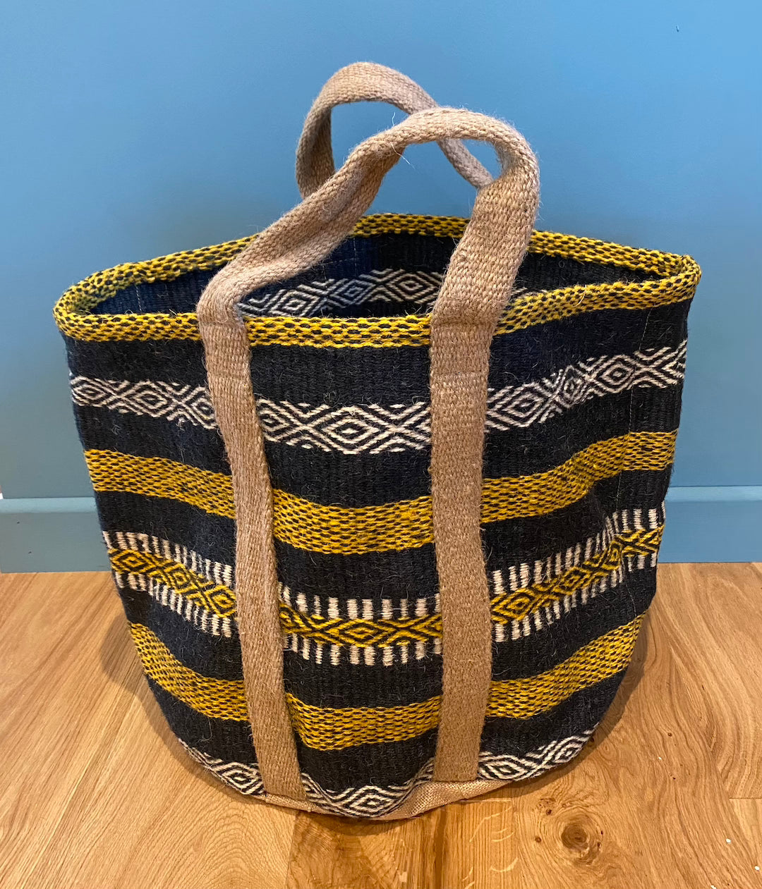 Utility /Laundry Jute striped Bags