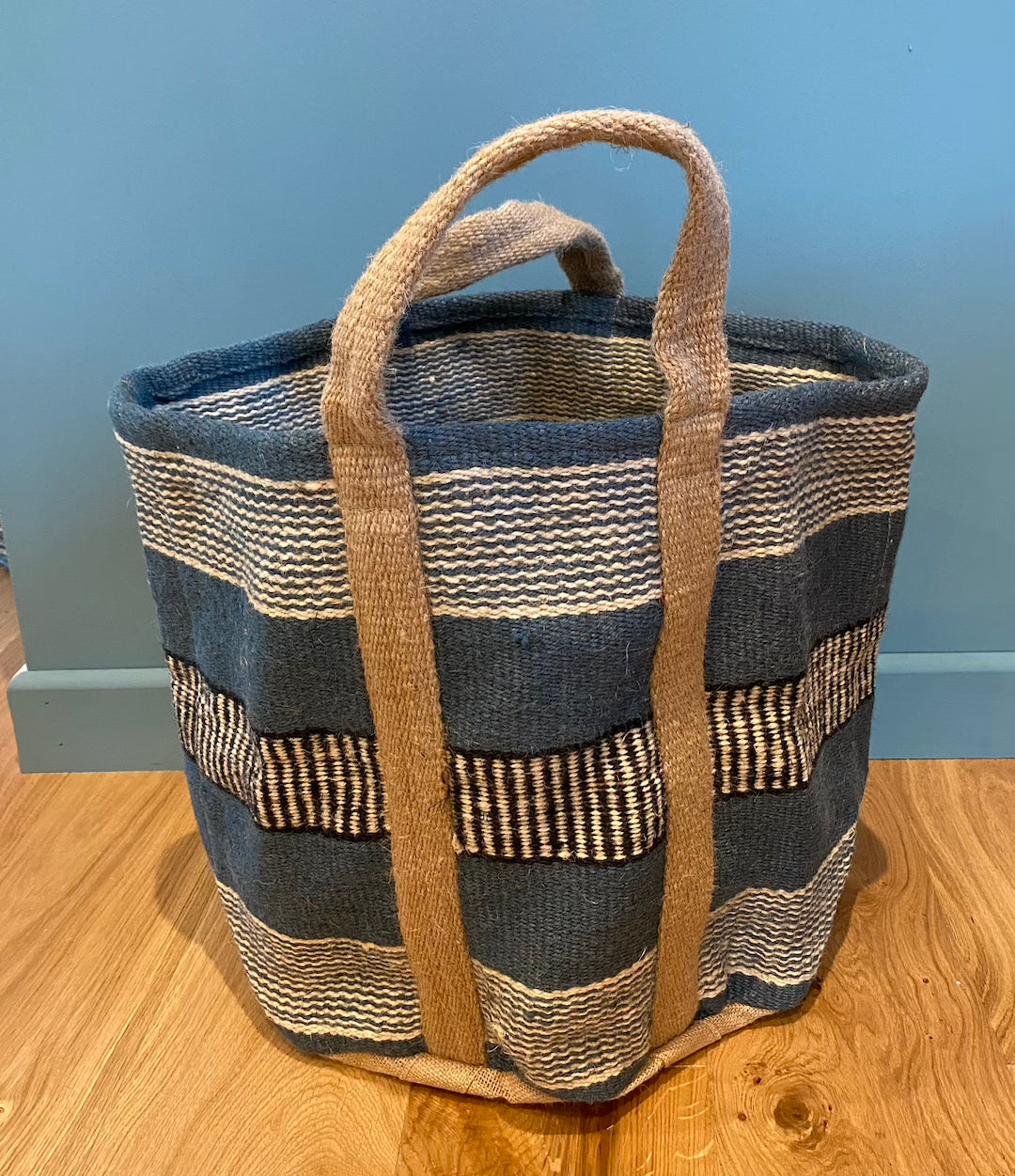 Utility /Laundry Jute striped Bags