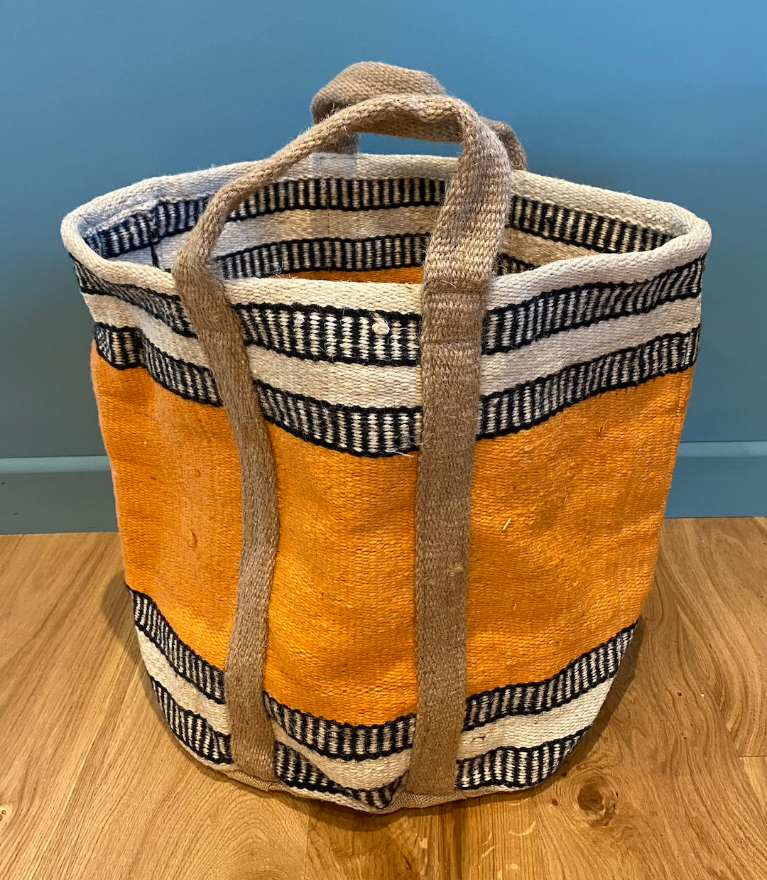 Utility /Laundry Jute striped Bags
