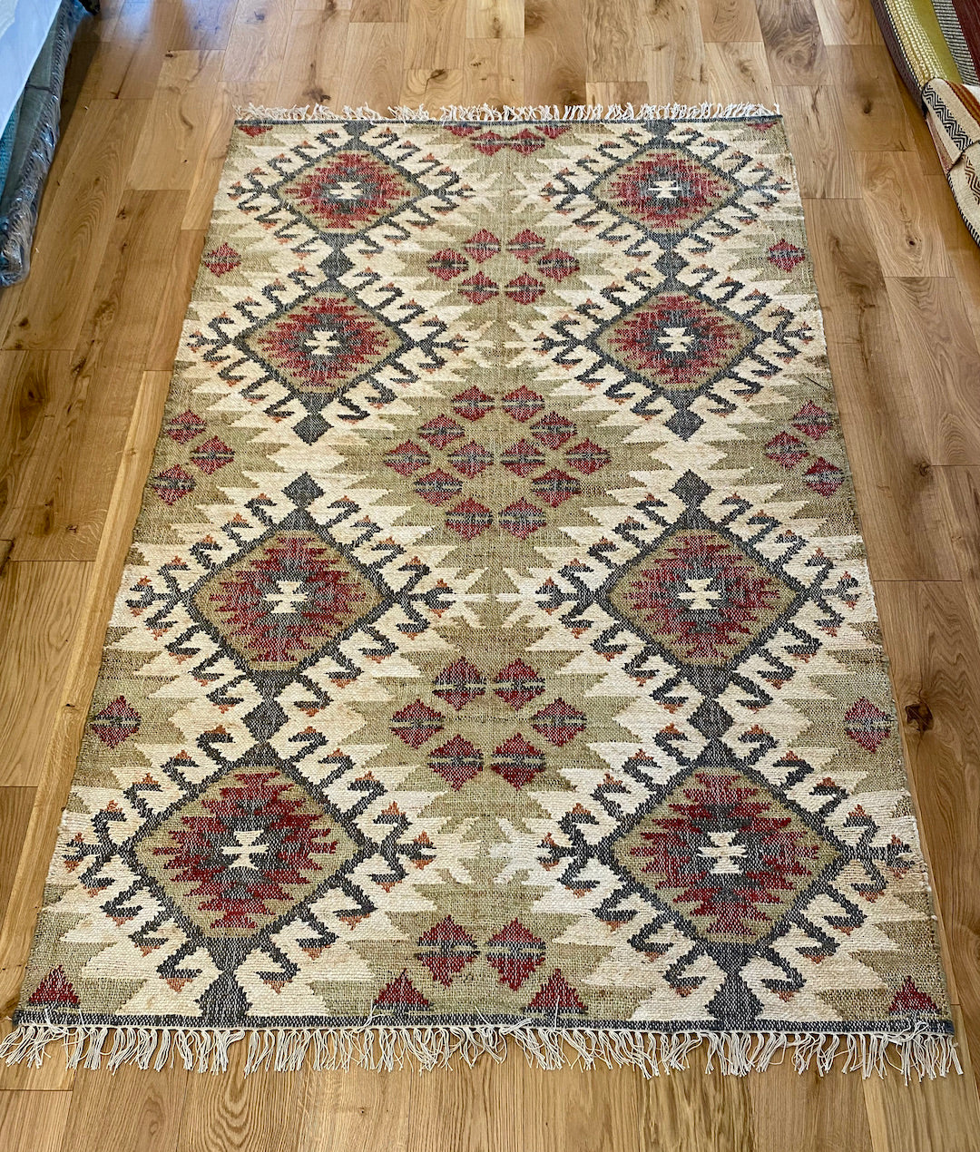 Jute Kilim large Rug