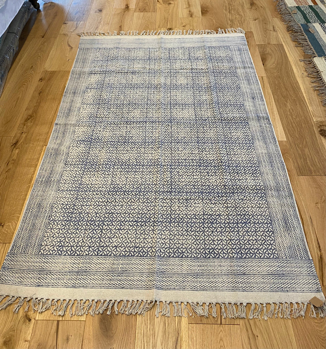 Cotton woven printed Rug