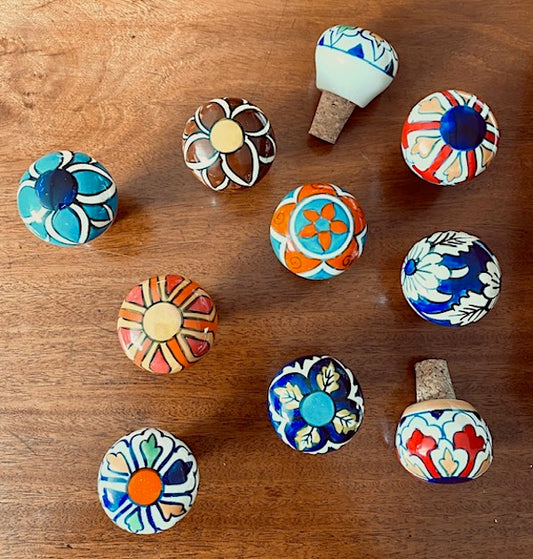 Ceramic Hand-painted Bottle stoppers