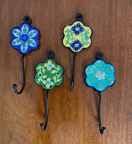 Ceramic Wall Hook Hand Painted Melon