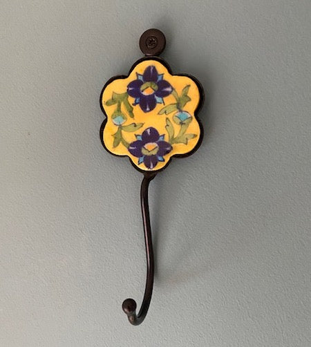 Ceramic Wall Hook Hand Painted Melon