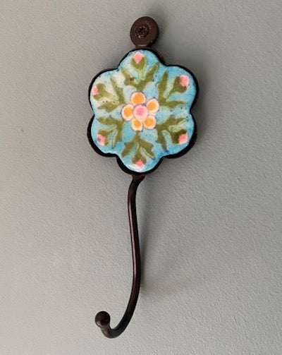 Ceramic Wall Hook Hand Painted Melon